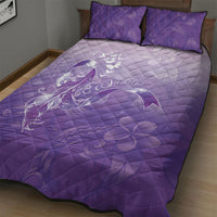 Lupus Awareness Month Quilt Bed Set Polynesian Style