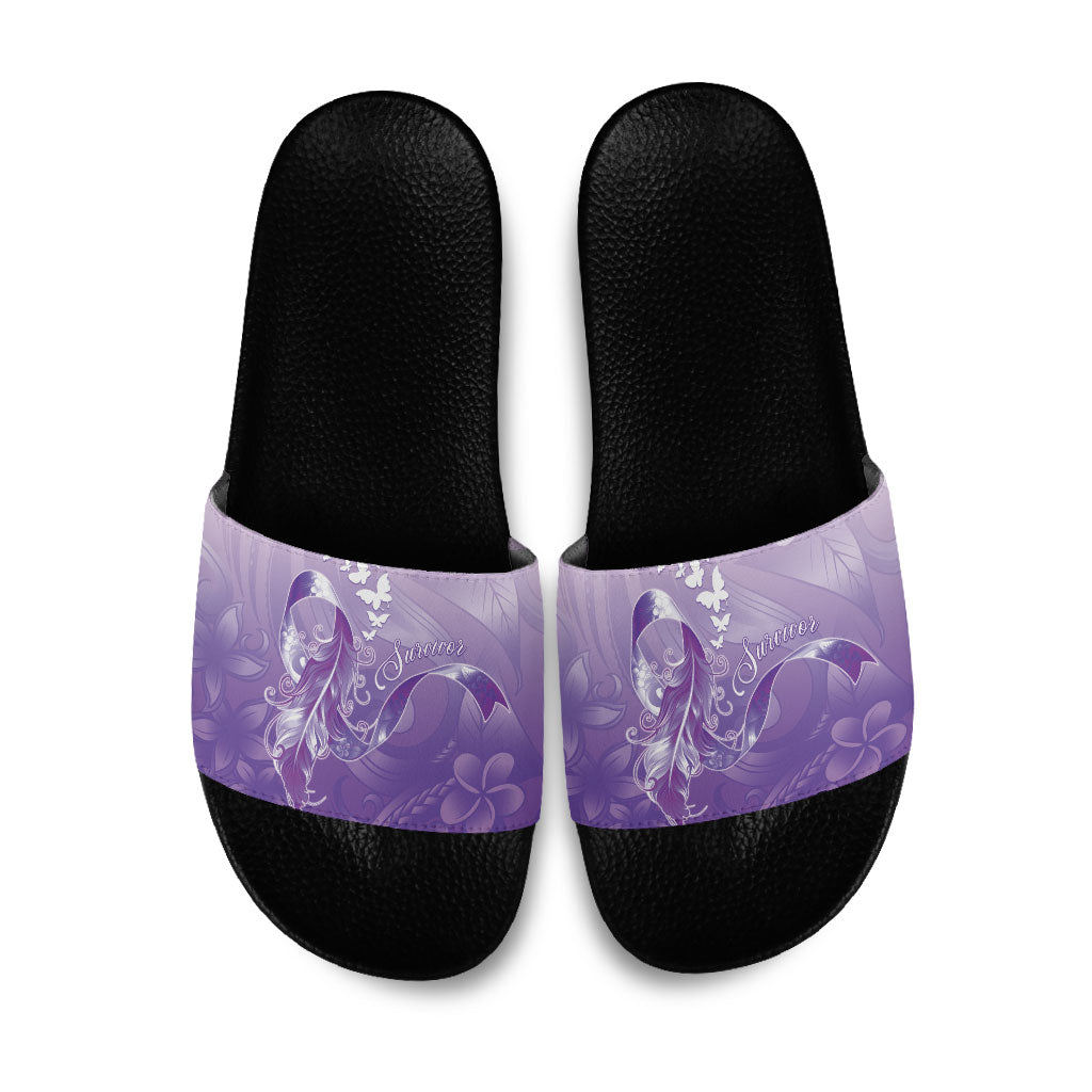 Lupus Awareness Month Slide Sandals Polynesian Style