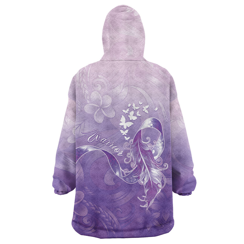 Lupus Awareness Month Wearable Blanket Hoodie Polynesian Style LT05 - Polynesian Pride