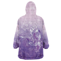 Lupus Awareness Month Wearable Blanket Hoodie Polynesian Style LT05 - Polynesian Pride