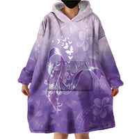 Lupus Awareness Month Wearable Blanket Hoodie Polynesian Style LT05 - Polynesian Pride
