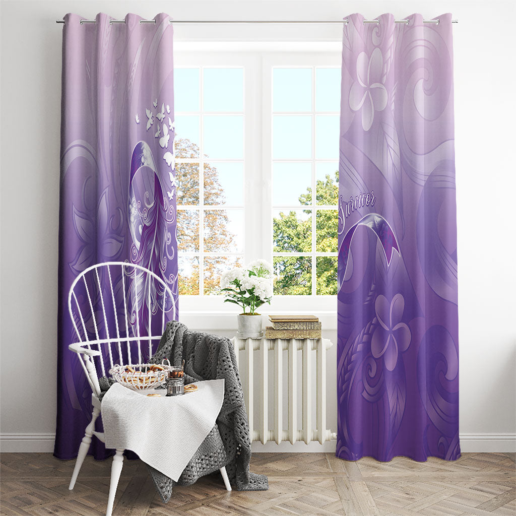 Lupus Awareness Month Window Curtain Polynesian Style