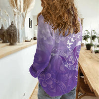 Lupus Awareness Month Women Casual Shirt Polynesian Style