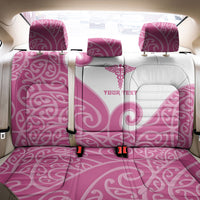 Personalised New Zealand Nurse Back Car Seat Cover Maori Koru Pink Version LT05 - Polynesian Pride