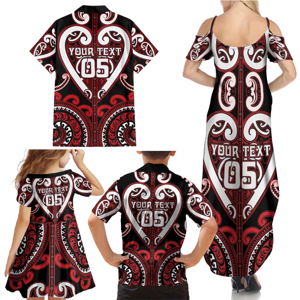 Custom Aotearoa Ngapuhi Family Matching Summer Maxi Dress and Hawaiian Shirt Maori Tribal Pattern LT05 - Polynesian Pride