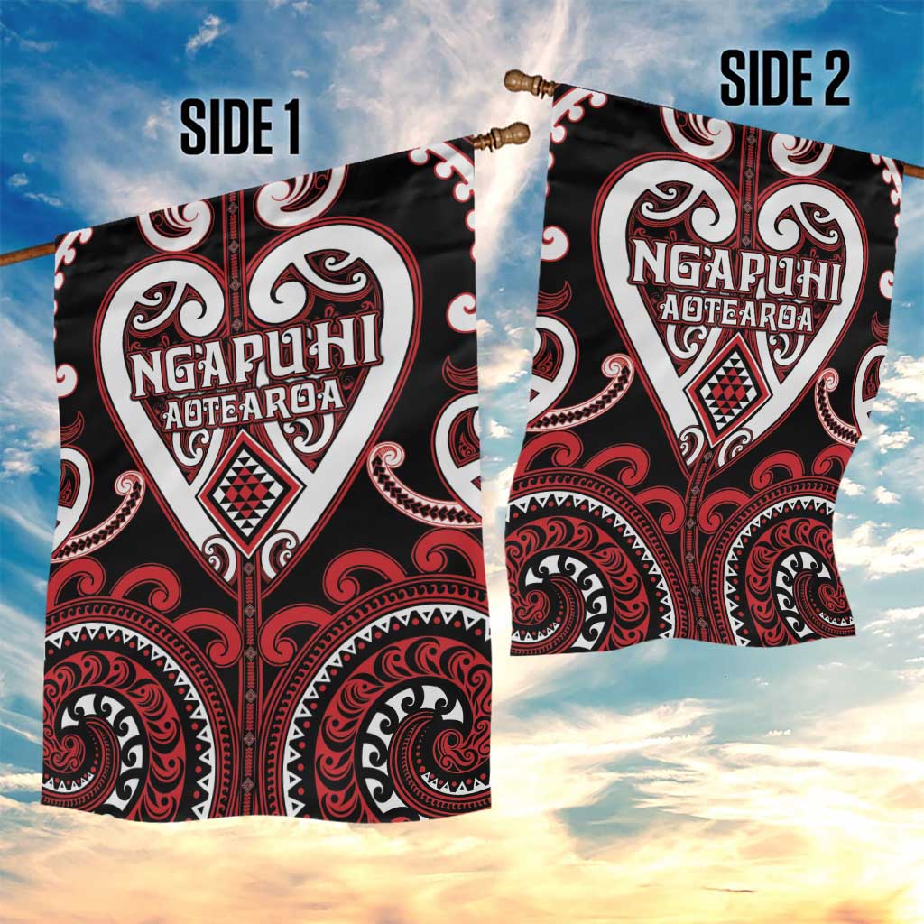 Aotearoa Ngapuhi Garden Flag Maori Tribal Pattern