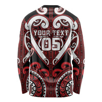 Custom Aotearoa Ngapuhi Long Sleeve Shirt Maori Tribal Pattern