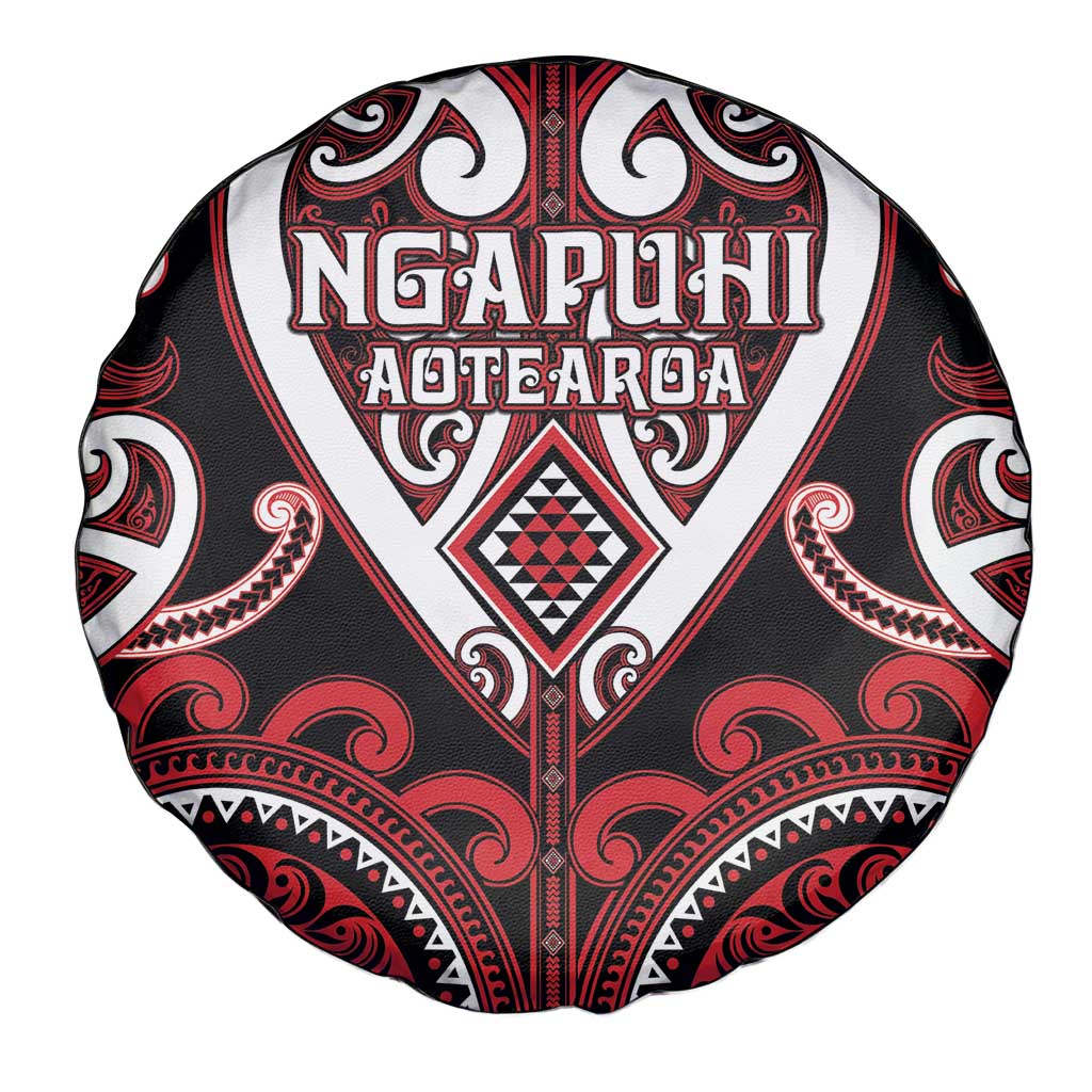 Aotearoa Ngapuhi Spare Tire Cover Maori Tribal Pattern LT05 - Polynesian Pride