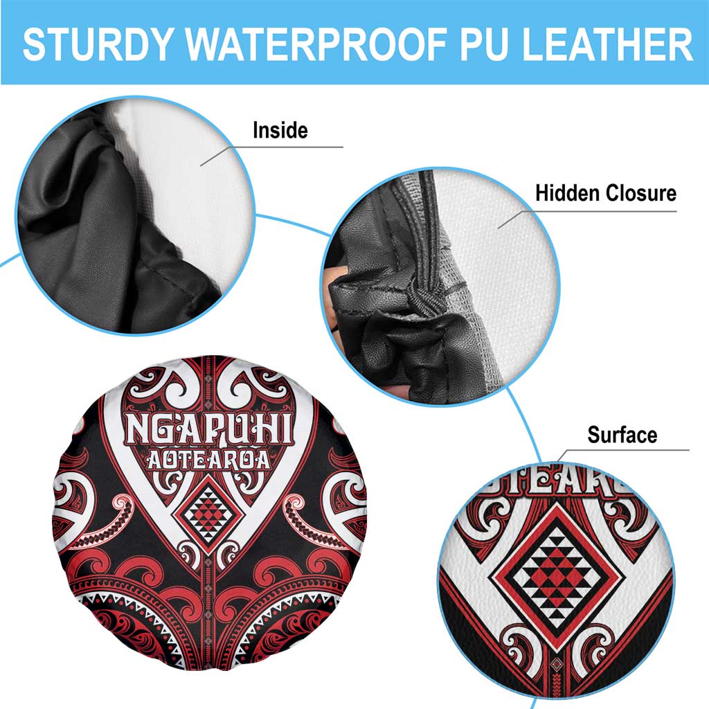 Aotearoa Ngapuhi Spare Tire Cover Maori Tribal Pattern LT05 - Polynesian Pride