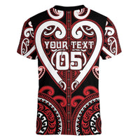 Custom Aotearoa Ngapuhi Women V-Neck T-Shirt Maori Tribal Pattern LT05 - Polynesian Pride