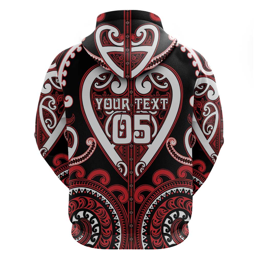 Custom Aotearoa Ngapuhi Zip Hoodie Maori Tribal Pattern LT05 - Polynesian Pride