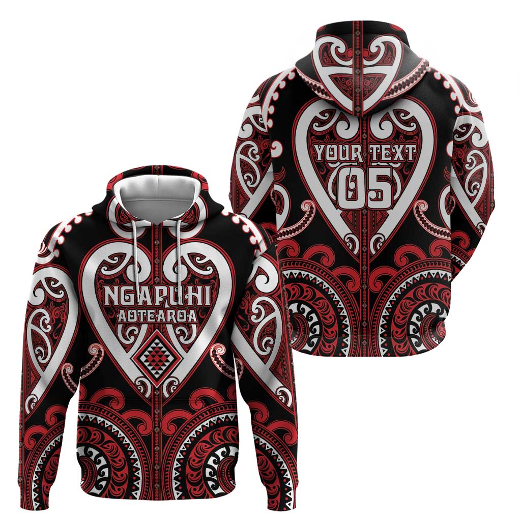 Custom Aotearoa Ngapuhi Zip Hoodie Maori Tribal Pattern LT05 - Polynesian Pride