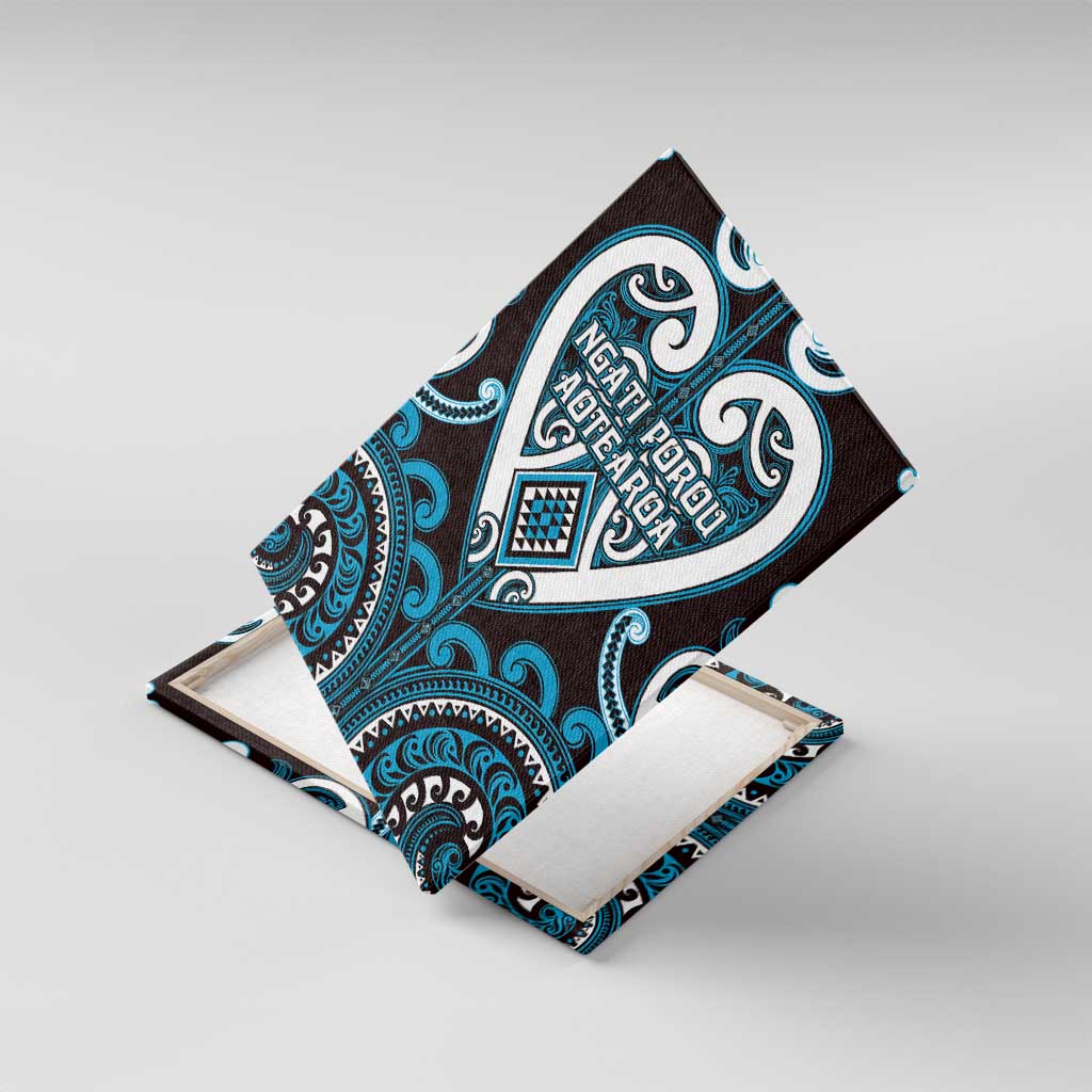 Aotearoa Ngati Porou Canvas Wall Art Maori Tribal Pattern