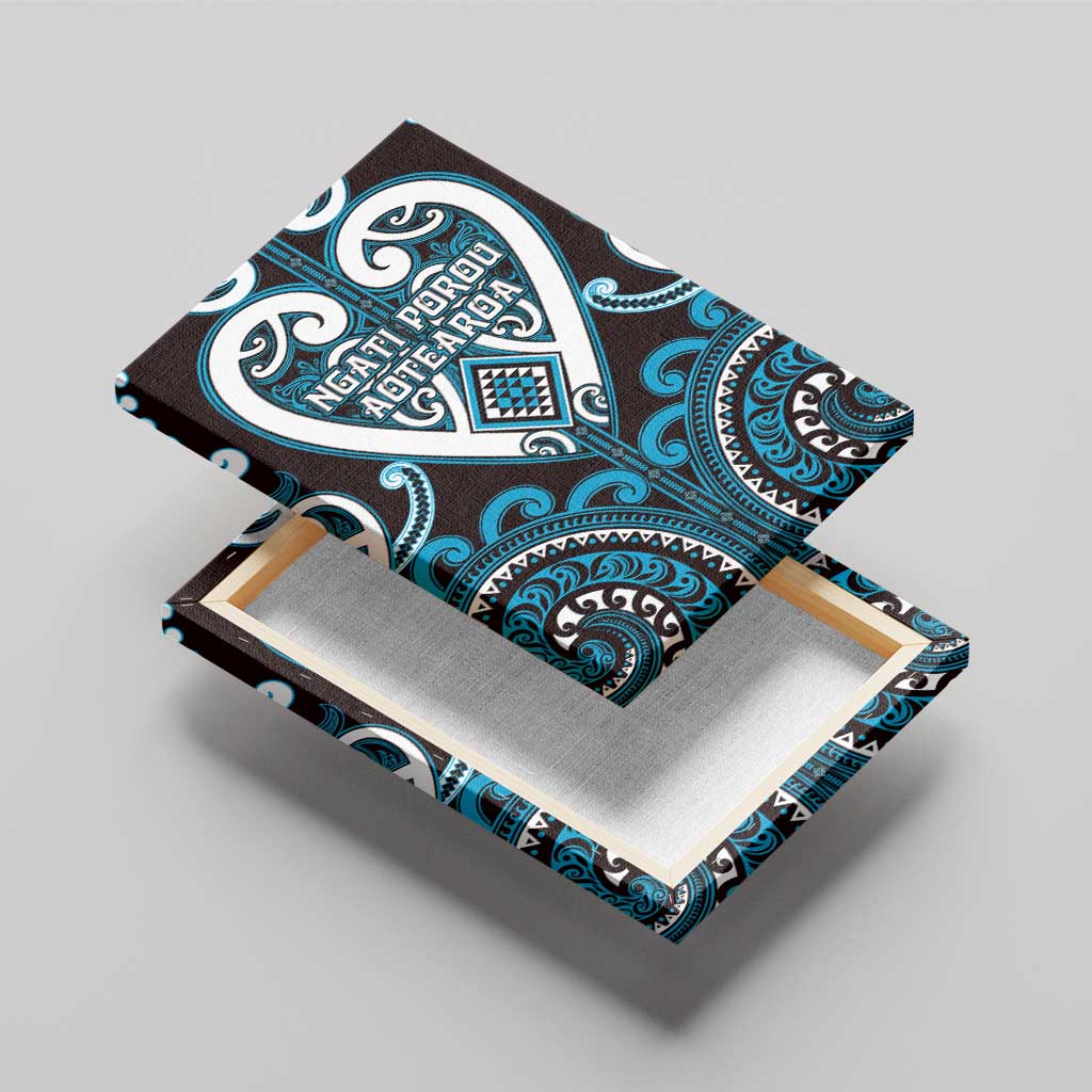 Aotearoa Ngati Porou Canvas Wall Art Maori Tribal Pattern