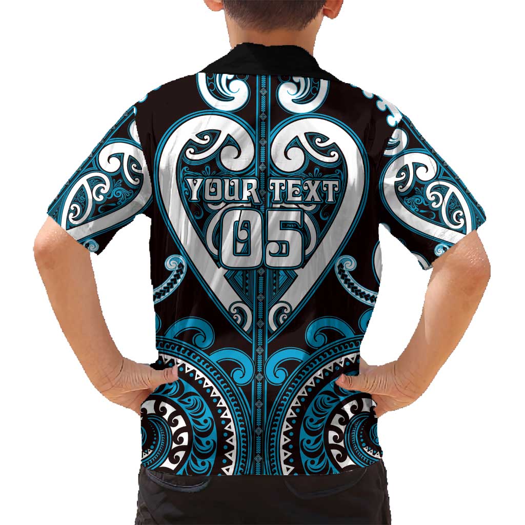 Custom Aotearoa Ngati Porou Family Matching Off Shoulder Short Dress and Hawaiian Shirt Maori Tribal Pattern LT05 - Polynesian Pride
