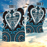 Aotearoa Ngati Porou Garden Flag Maori Tribal Pattern LT05 - Polynesian Pride