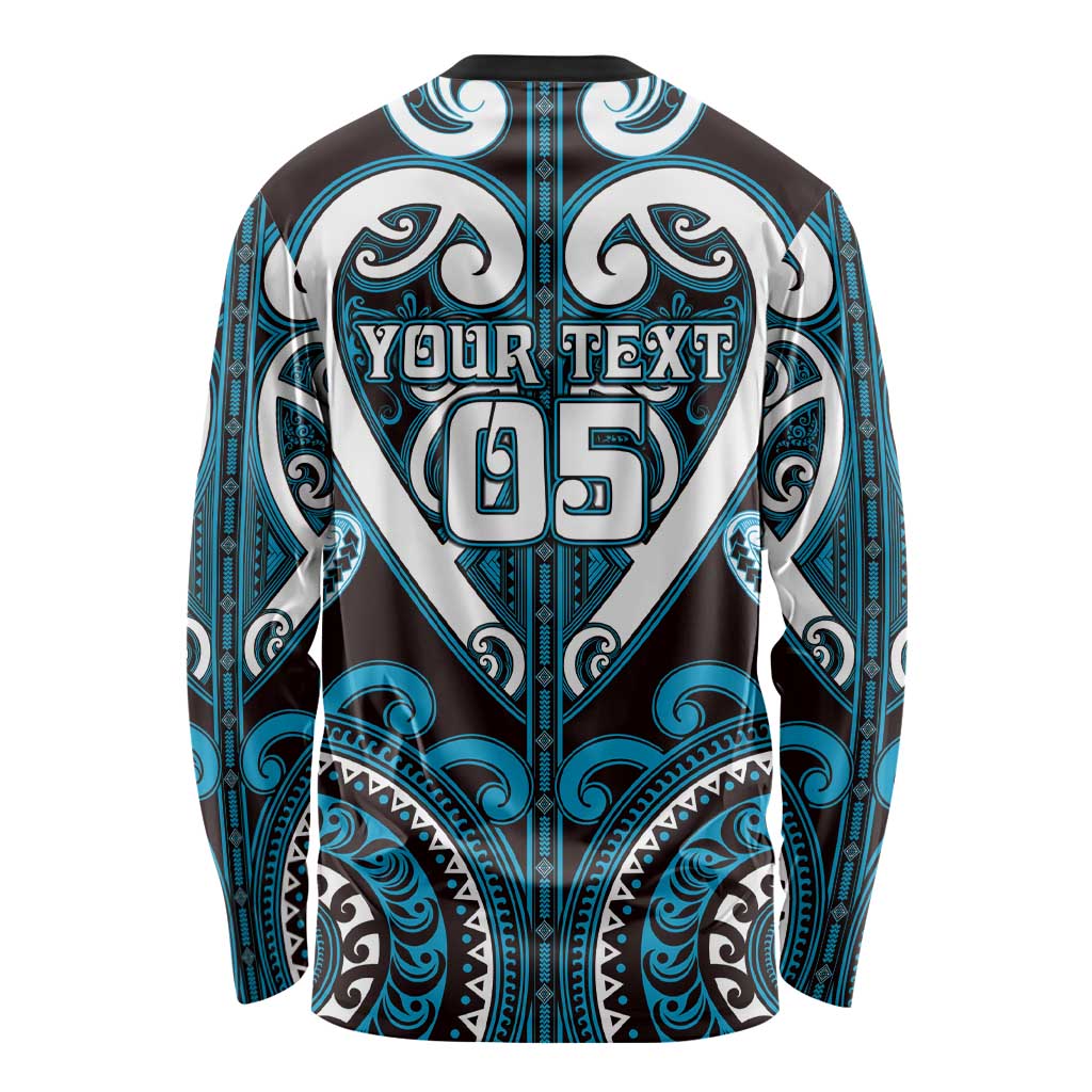 Custom Aotearoa Ngati Porou Long Sleeve Shirt Maori Tribal Pattern
