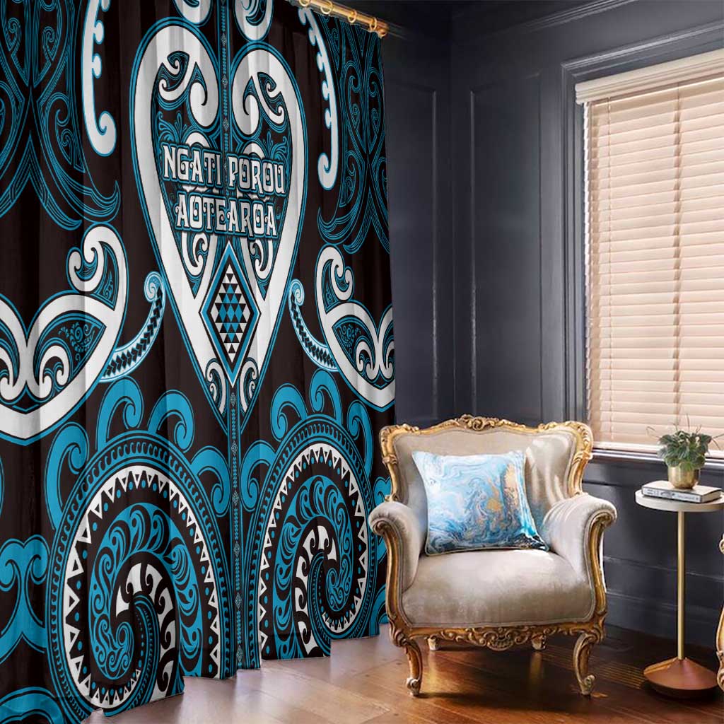 Aotearoa Ngati Porou Window Curtain Maori Tribal Pattern