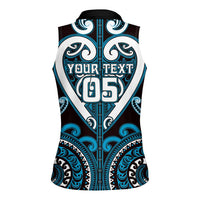 Custom Aotearoa Ngati Porou Women Sleeveless Polo Shirt Maori Tribal Pattern LT05 - Polynesian Pride