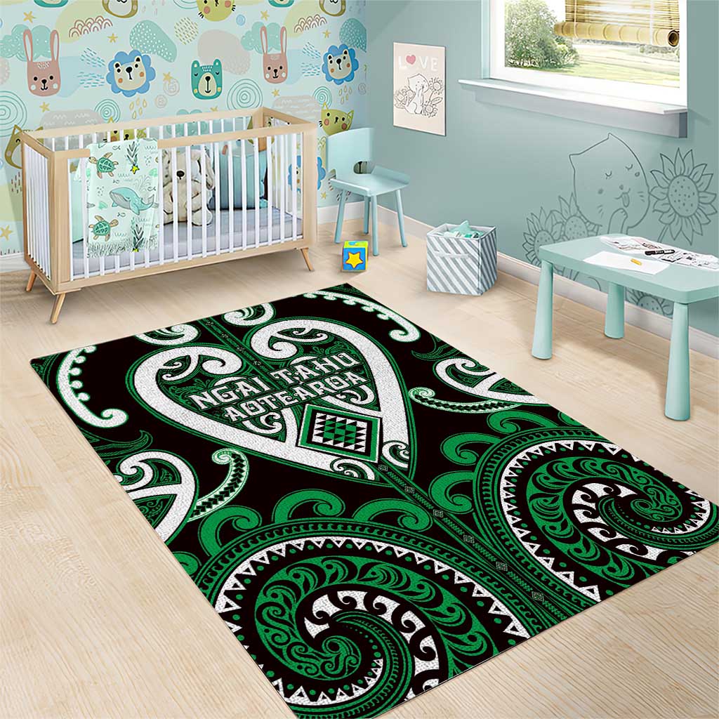 Aotearoa Ngai Tahu Area Rug Maori Tribal Pattern
