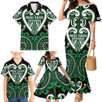 Custom Aotearoa Ngai Tahu Family Matching Mermaid Dress and Hawaiian Shirt Maori Tribal Pattern LT05 - Polynesian Pride