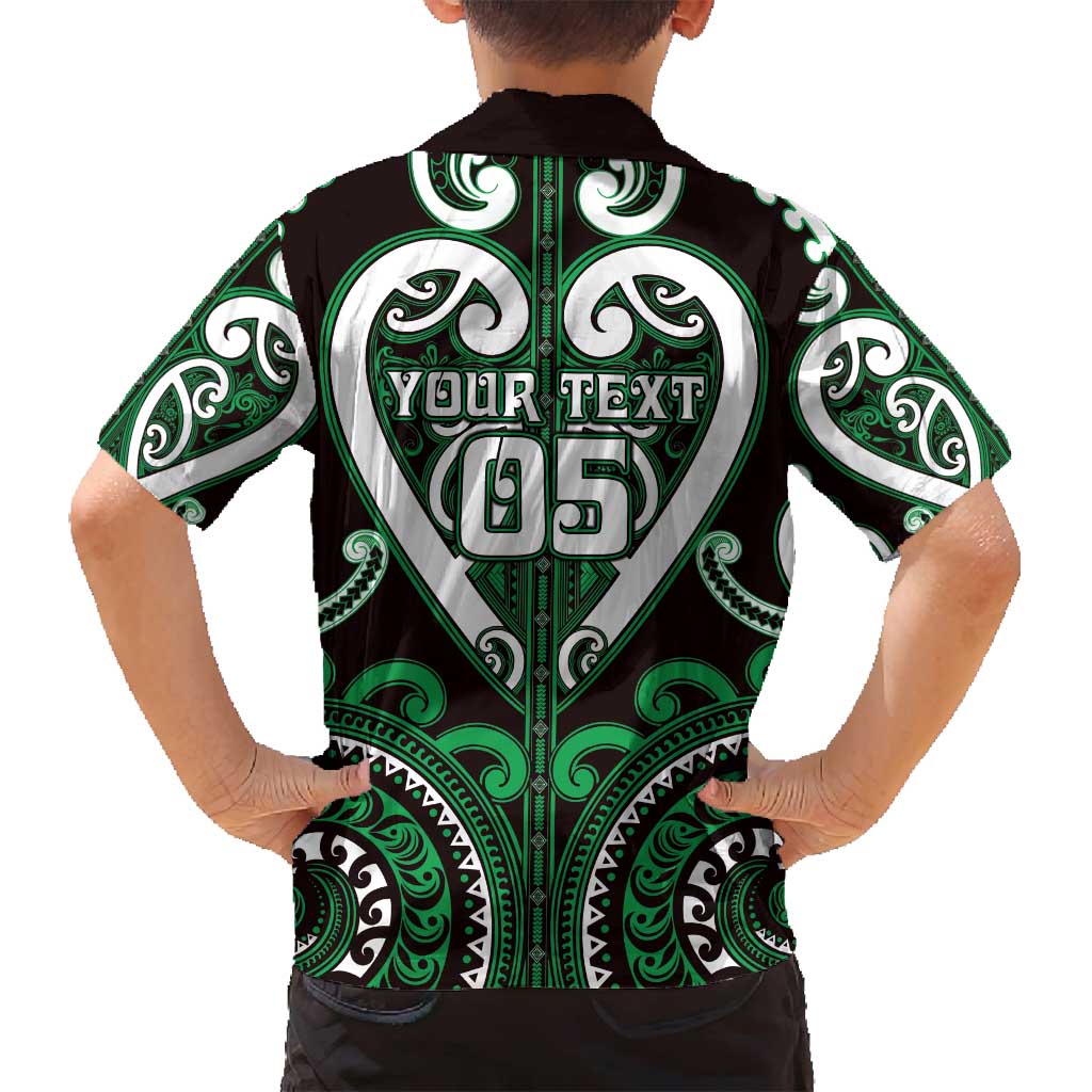 Custom Aotearoa Ngai Tahu Family Matching Off Shoulder Short Dress and Hawaiian Shirt Maori Tribal Pattern LT05 - Polynesian Pride