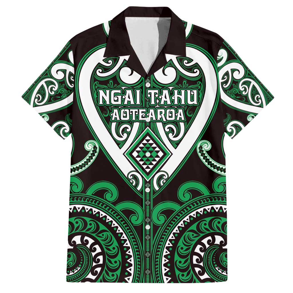 Custom Aotearoa Ngai Tahu Family Matching Puletasi and Hawaiian Shirt Maori Tribal Pattern