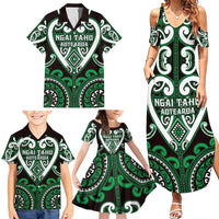 Custom Aotearoa Ngai Tahu Family Matching Summer Maxi Dress and Hawaiian Shirt Maori Tribal Pattern LT05 - Polynesian Pride
