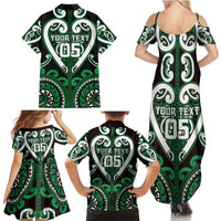 Custom Aotearoa Ngai Tahu Family Matching Summer Maxi Dress and Hawaiian Shirt Maori Tribal Pattern LT05 - Polynesian Pride