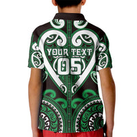 Custom Aotearoa Ngai Tahu Kid Polo Shirt Maori Tribal Pattern LT05 - Polynesian Pride
