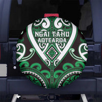 Aotearoa Ngai Tahu Spare Tire Cover Maori Tribal Pattern LT05 No hole Green - Polynesian Pride