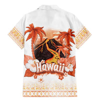 Hawaiian Volcano Lava Flow Family Matching Mermaid Dress and Hawaiian Shirt With Hawaiian Tapa Pattern LT05 - Polynesian Pride