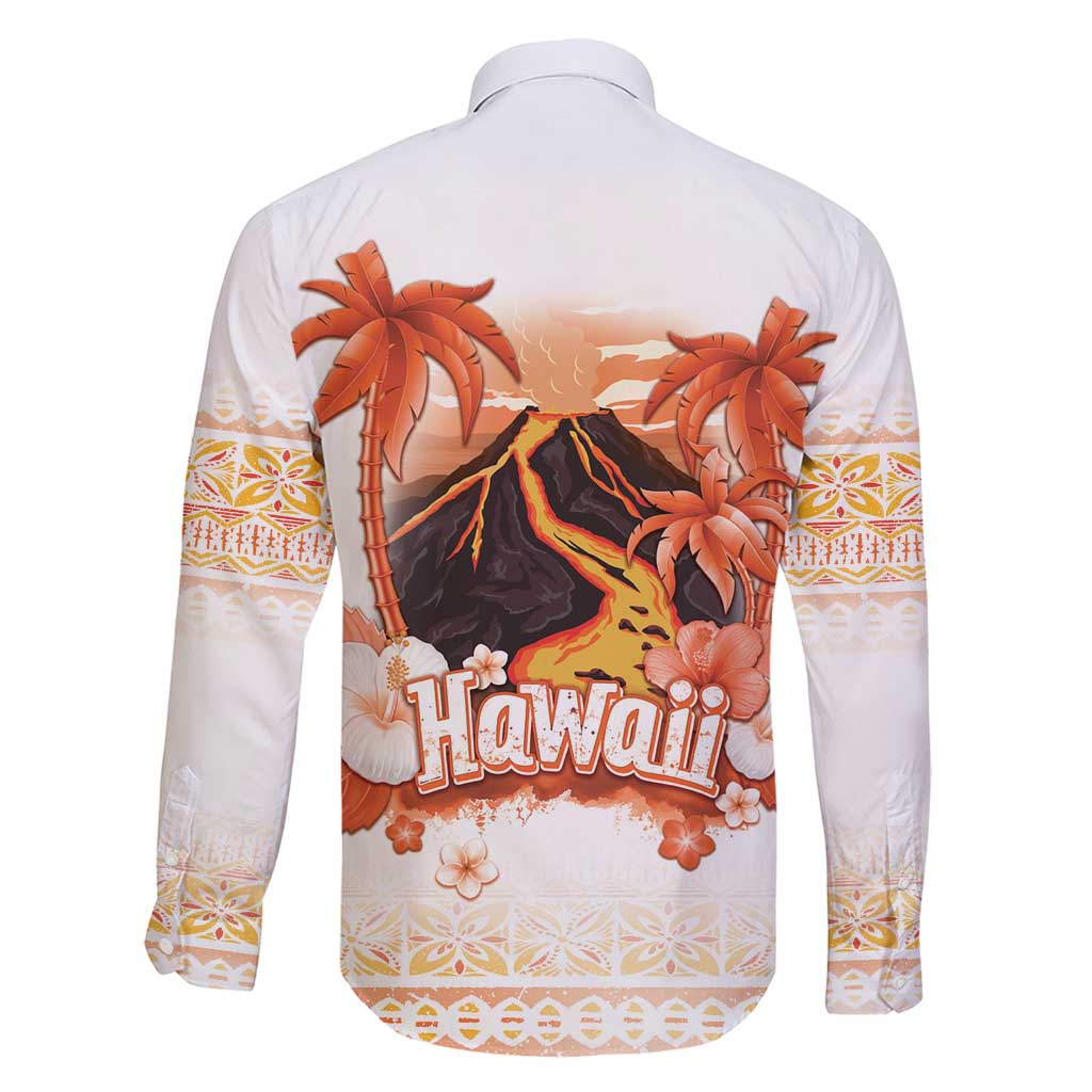 Hawaiian Volcano Lava Flow Family Matching Mermaid Dress and Hawaiian Shirt With Hawaiian Tapa Pattern LT05 - Polynesian Pride