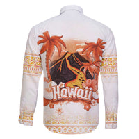 Hawaiian Volcano Lava Flow Family Matching Puletasi and Hawaiian Shirt With Hawaiian Tapa Pattern LT05 - Polynesian Pride