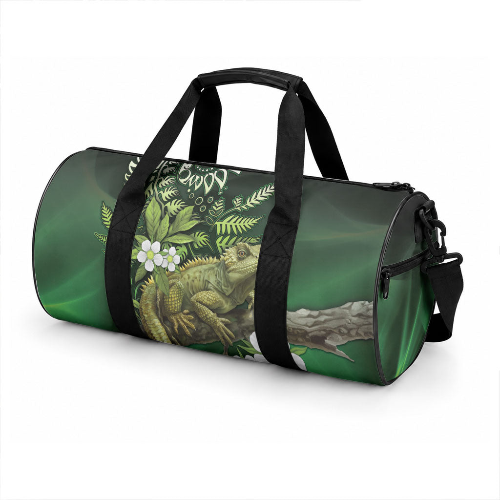 Aotearoa New Zealand Tuatara Duffle Bag Maori Koru Art LT05 - Polynesian Pride