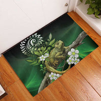 Aotearoa New Zealand Tuatara Rubber Doormat Maori Koru Art LT05 - Polynesian Pride