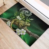 Aotearoa New Zealand Tuatara Rubber Doormat Maori Koru Art LT05 - Polynesian Pride