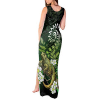Aotearoa New Zealand Tuatara Tank Maxi Dress Maori Koru Art LT05 - Polynesian Pride