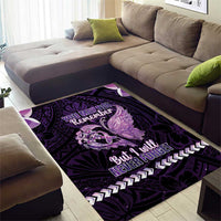 Alzheimer's Awareness Area Rug You May Not Remember But I Will Never Forget LT05 - Polynesian Pride