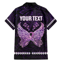 Personalised Alzheimer's Awareness Family Matching Off Shoulder Short Dress and Hawaiian Shirt You May Not Remember But I Will Never Forget LT05 - Polynesian Pride