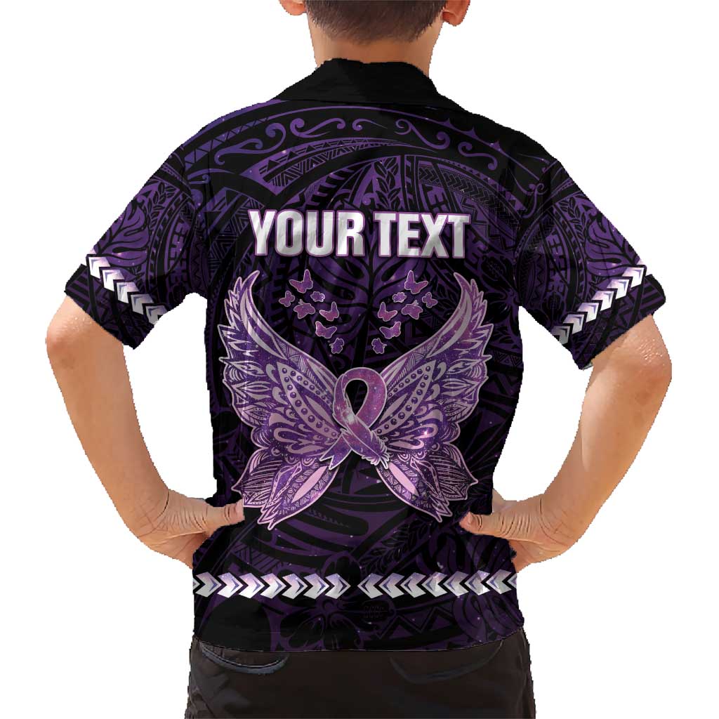 Personalised Alzheimer's Awareness Family Matching Short Sleeve Bodycon Dress and Hawaiian Shirt You May Not Remember But I Will Never Forget LT05 - Polynesian Pride