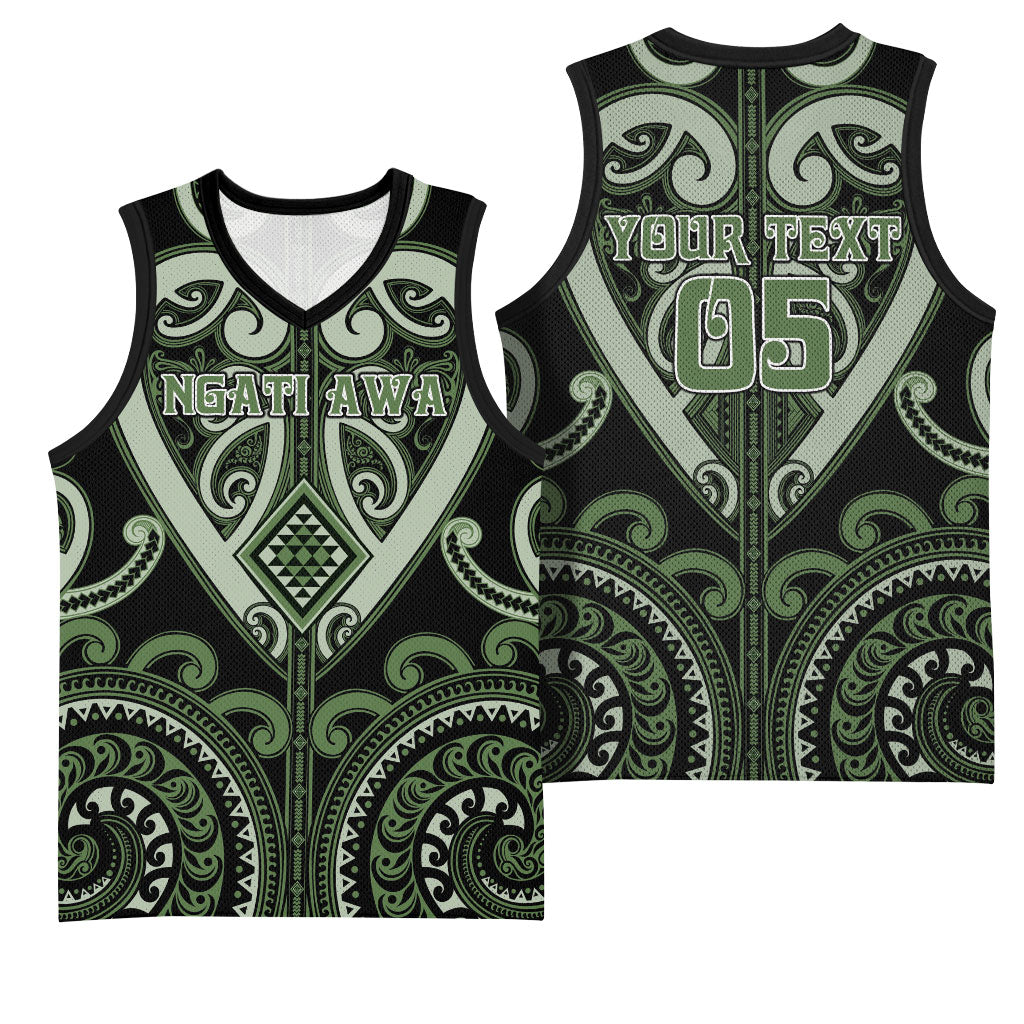 Custom Aotearoa Ngati Awa Basketball Jersey Maori Tribal Pattern LT05 - Polynesian Pride