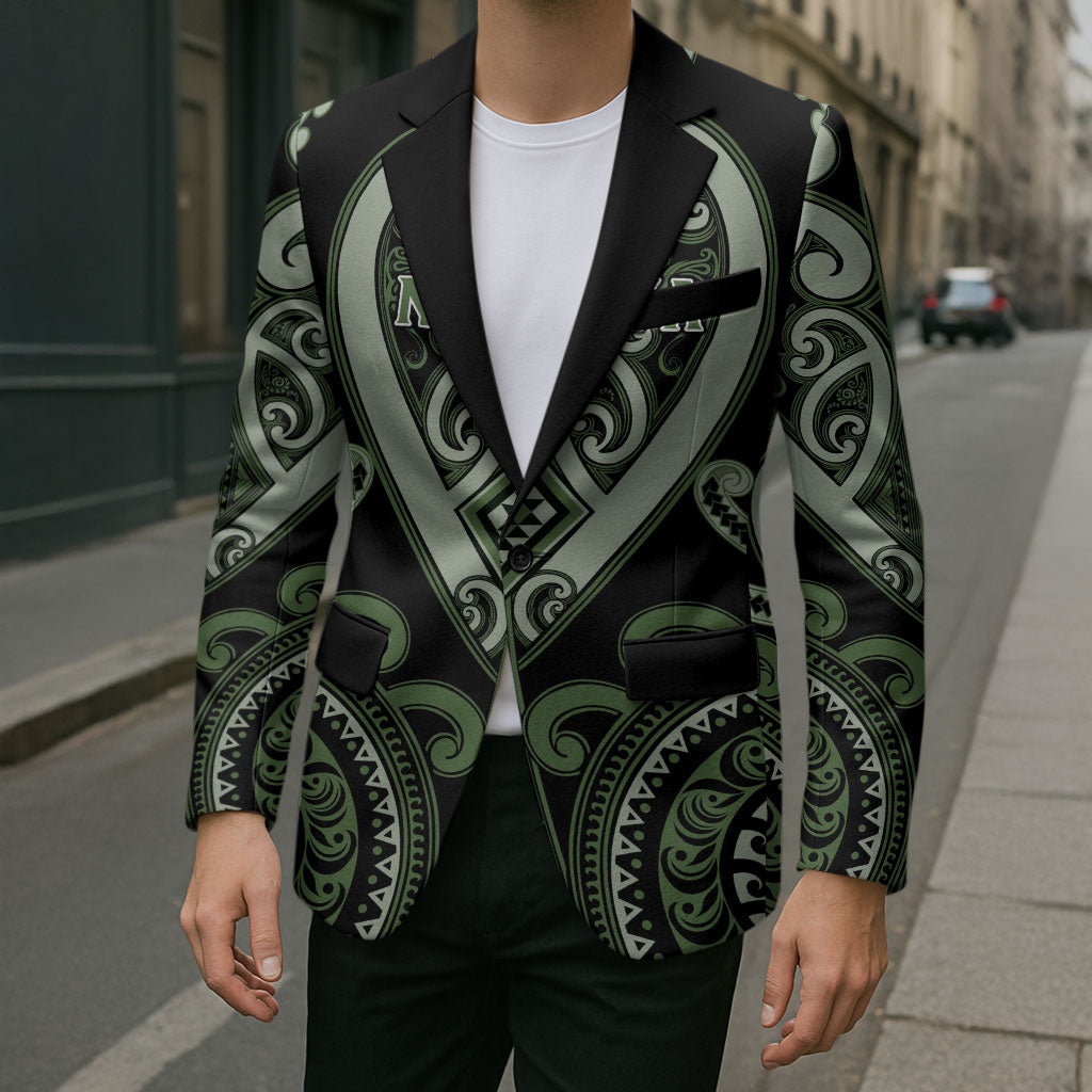 Custom Aotearoa Ngati Awa Blazer Maori Tribal Pattern LT05 - Polynesian Pride
