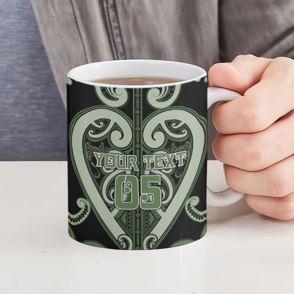 Custom Aotearoa Ngati Awa Ceramic Mug Maori Tribal Pattern LT05 - Polynesian Pride