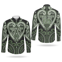 Custom Aotearoa Ngati Awa Couples Matching Summer Maxi Dress and Long Sleeve Button Shirt Maori Tribal Pattern LT05 - Polynesian Pride