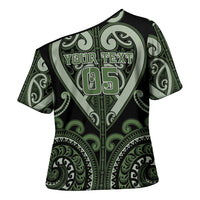 Custom Aotearoa Ngati Awa Cross Shoulder Shirt Maori Tribal Pattern LT05 - Polynesian Pride