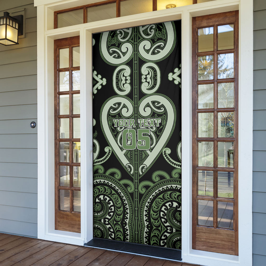 Custom Aotearoa Ngati Awa Door Cover Maori Tribal Pattern LT05 - Polynesian Pride