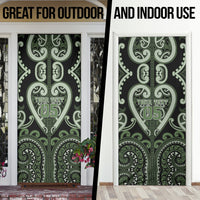 Custom Aotearoa Ngati Awa Door Cover Maori Tribal Pattern LT05 - Polynesian Pride