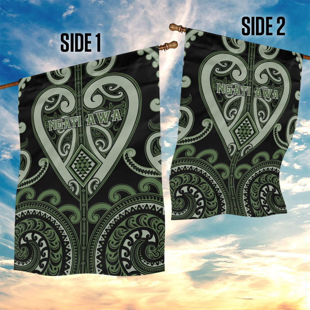 Aotearoa Ngati Awa Garden Flag Maori Tribal Pattern LT05 - Polynesian Pride
