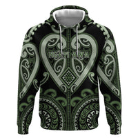 Custom Aotearoa Ngati Awa Hoodie Maori Tribal Pattern LT05 Pullover Hoodie Green - Polynesian Pride